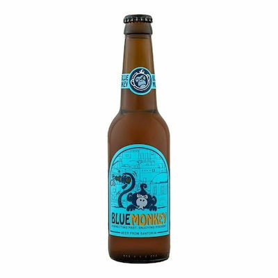 Ftelos Brewery Blue Monkey Lager Φιάλη 330ml